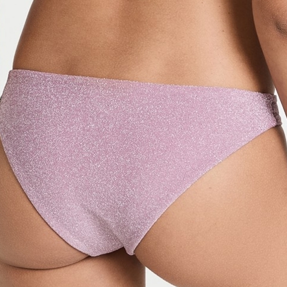 NWT Good American Women Sparkle Better Bikini Bottom Swim sz 0 /XS